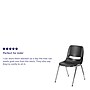 Flash Furniture HERCULES Series Plastic Shell Kid's Stacking Chair, Black/Chrome, 5/Pack (5RUT18BKCHR)~#|#~sp166806181_sc7