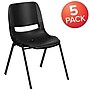 Flash Furniture HERCULES Series Plastic Shell Kid's Stacking Chair, Black, 5/Pack (5RUT16PDRBK)~#|#~sp166806195_sc7