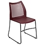 Flash Furniture HERCULES Plastic Stacking Chair, Burgundy/Black (RUT498ABY)~#|#~sp166807719_sc7