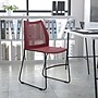 Flash Furniture HERCULES Plastic Stacking Chair, Burgundy/Black (RUT498ABY)~#|#~sp166807726_sc7