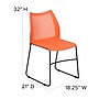 Flash Furniture HERCULES Plastic Stacking Chair, Orange, 5/Pack (5RUT498AOR)~#|#~sp166807769_sc7