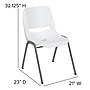 Flash Furniture HERCULES Plastic Student Stacking Chair, White/Gray (RUTEO1WH)~#|#~sp166807796_sc7