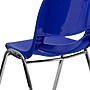 Flash Furniture HERCULES Series Plastic Shell Kid's Stacking Chair, Navy/Chrome, 5/Pack (5RUT18NVYCHR)~#|#~sp166808089_sc7