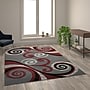 Flash Furniture Valli Collection 6' x 9' Rectangle Area Rug, Machine Made, Olefin/Jute, Red (OKRRG110069RD)~#|#~sp166808603_sc7