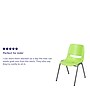Flash Furniture HERCULES Plastic Student Stacking Chair, Green/Gray (RUTEO1GN)~#|#~sp166808929_sc7