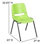 Flash Furniture HERCULES Plastic Student Stacking Chair, Green/Gray (RUTEO1GN)~#|#~sp166808931_sc7