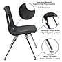 Flash Furniture Mickey Plastic Student Stack School Chair, Black (ADVSSC16BLK)~#|#~sp166809405_sc7