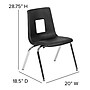 Flash Furniture Mickey Plastic Student Stack School Chair, Black (ADVSSC16BLK)~#|#~sp166809406_sc7