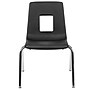 Flash Furniture Mickey Plastic Student Stack School Chair, Black (ADVSSC16BLK)~#|#~sp166809411_sc7