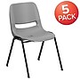 Flash Furniture HERCULES Plastic Student Stacking Chair, Gray, 5/Pack (5RUTEO1GY)~#|#~sp166809437_sc7