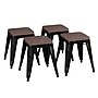 Flash Furniture Kai Industrial Metal Stackable Table Height Stool without Back, Black, 4-Pieces/Pack (ETBT350318BLKWD)~#|#~sp166809460_sc7