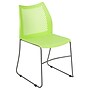 Flash Furniture HERCULES Plastic Stacking Chair, Green/Gray (RUT498AGN)~#|#~sp167071318_sc7