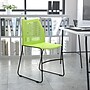 Flash Furniture HERCULES Plastic Stacking Chair, Green/Gray (RUT498AGN)~#|#~sp167071332_sc7