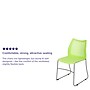 Flash Furniture HERCULES Plastic Stacking Chair, Green/Gray (RUT498AGN)~#|#~sp167071336_sc7