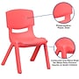 Flash Furniture Plastic Kids Stackable Chair, Red, 10-Pieces (10YUYCX003RED)~#|#~sp167071370_sc7