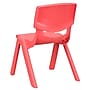 Flash Furniture Plastic Kids Stackable Chair, Red, 10-Pieces (10YUYCX003RED)~#|#~sp167071372_sc7