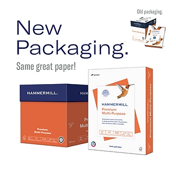 Hammermill Premium 8.5" x 11" Multipurpose Paper, 20 lbs., 97 Brightness, 2500/Carton (105910)