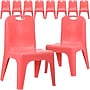 Flash Furniture Plastic Kids Stackable Chair, Red, 10-Pieces (10YUYCX011RED)~#|#~sp167072755_sc7