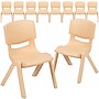 Flash Furniture Plastic Kids Stackable Chair, Natural, 10-Pieces (10YUYCX003NAT)~#|#~sp167072828_sc7