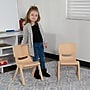 Flash Furniture Plastic Kids Stackable Chair, Natural, 10-Pieces (10YUYCX003NAT)~#|#~sp167072853_sc7