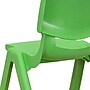 Flash Furniture Plastic Kids Stackable Chair, Green, 10-Pieces (10YUYCX003GRN)~#|#~sp167072951_sc7