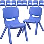 Flash Furniture Plastic Kids Stackable Chair, Blue, 10-Pieces (10YUYCX003BL)~#|#~sp167072952_sc7
