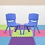 Flash Furniture Plastic Kids Stackable Chair, Blue, 10-Pieces (10YUYCX003BL)~#|#~sp167072959_sc7