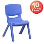 Flash Furniture Plastic Kids Stackable Chair, Blue, 10-Pieces (10YUYCX003BL)~#|#~sp167072960_sc7