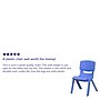 Flash Furniture Plastic Kids Stackable Chair, Blue, 10-Pieces (10YUYCX003BL)~#|#~sp167072962_sc7