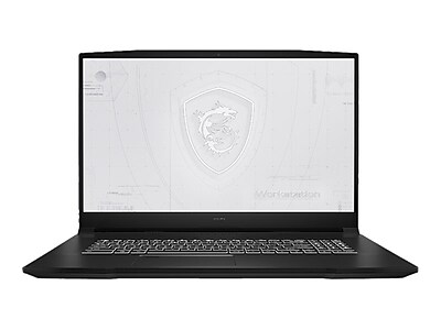 MSI WF 76 Series Mobile Workstation Intel Core i7 11th Gen 11800H (2.30GHz) 16GB Memory 512 GB NVMe SSD NVIDIA T1200 17.3u0022 Windows 11 Pro 64-bit WF76 11UI-647