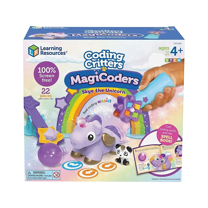 Learning Resources Coding Critters MagiCoders: Skye the Unicorn Set, Purple (LER 3105) image 1