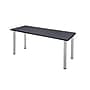 Regency Kee 72" x 24" Training Room Table, Grey/Chrome (MT7224GYBPCM)~#|#~sp167145502_sc7