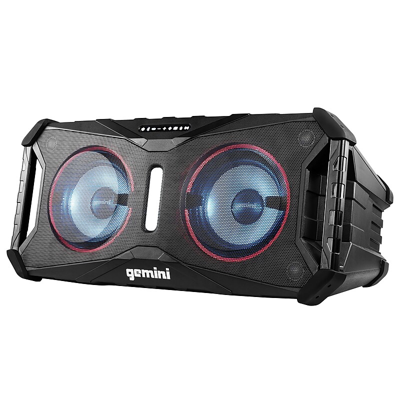 Gemini SoundSplash Dual 8-In 400-Watt Floating Bluetooth True Wireless Rechargeable Speaker with LED Party Lighting (SOSP-8BLK) image 1