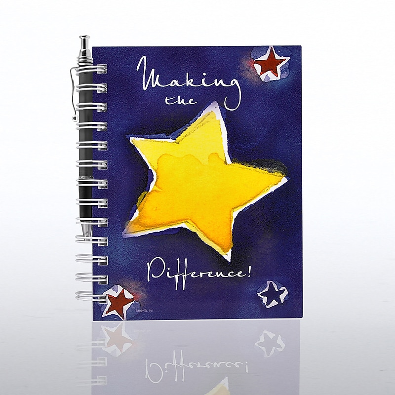 Baudville® Hardcover Journal W/ Pen, Making the Difference image 1