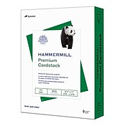 Hammermill Premium 110 lb. Cardstock Paper, 8.5" x 11", Green, 200 Sheets/Ream (168330R)