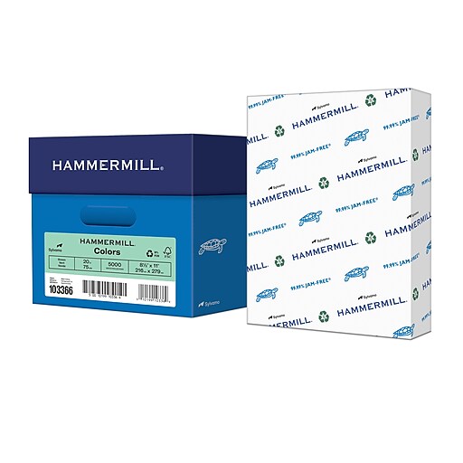 HAMMERMILL - PAPER, COPY, 28#, LETTER, COLOR, 3-HOLE PUNCHED (Case