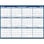 2024-2025 House of Doolittle 37" x 24" Academic Yearly Dry-Erase Wall Calendar, Reversible, White/Blue (395-25)~#|#~sp167250569_sc7