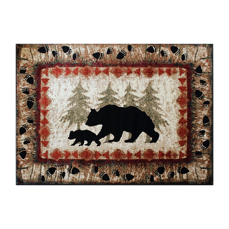 Flash Furniture Ursus Collection 5' x 7' Rectangle Area Rug, Machine Made, Olefin/Jute, Brown (KPRGB394057BN) image 1