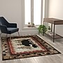 Flash Furniture Ursus Collection 5' x 7' Rectangle Area Rug, Machine Made, Olefin/Jute, Brown (KPRGB394057BN)~#|#~sp167253273_sc7