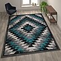 Flash Furniture Teagan Collection 8' x 10' Rectangle Area Rug, Machine Made, Olefin/Jute, Turquoise (OKRRG1106810TQ)~#|#~sp167253362_sc7