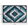 Flash Furniture Teagan Collection 8' x 10' Rectangle Area Rug, Machine Made, Olefin/Jute, Turquoise (OKRRG1106810TQ)~#|#~sp167253364_sc7