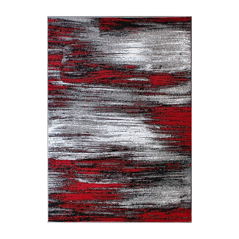 Flash Furniture Rylan Collection 6' x 9' Rectangular Area Rug, Machine Made, Olefin/Jute, Red (ACDRGTRZ86369RD) image 1