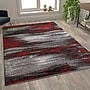 Flash Furniture Rylan Collection 6' x 9' Rectangular Area Rug, Machine Made, Olefin/Jute, Red (ACDRGTRZ86369RD)~#|#~sp167253415_sc7