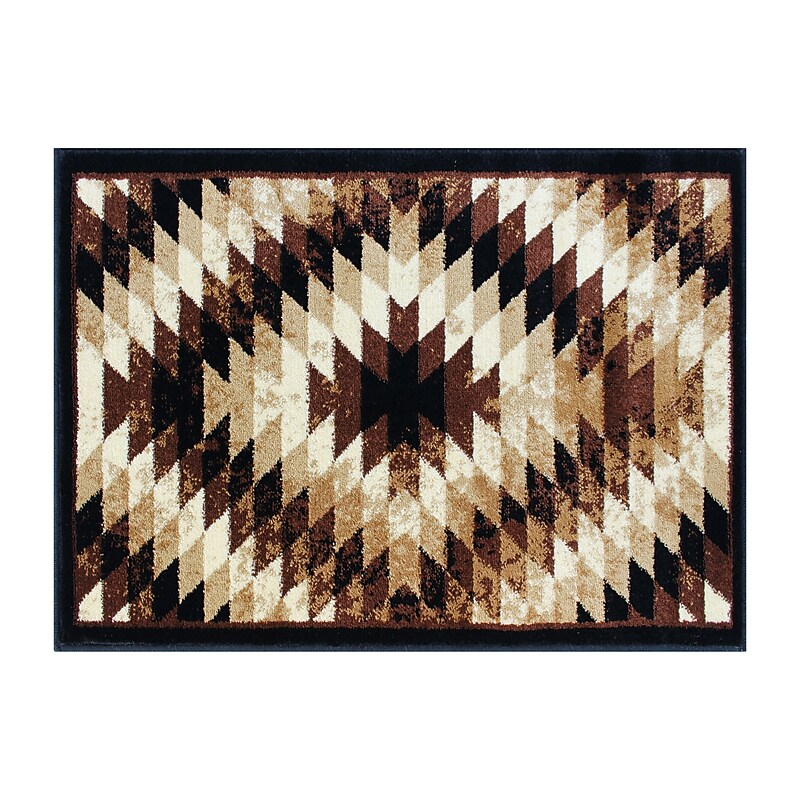Flash Furniture Teagan Collection 2' x 3' Rectangle Area Rug, Machine Made, Olefin/Jute, Brown (OKRRG110623BN) image 1
