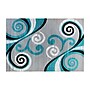 Flash Furniture Valli Collection 5' x 7' Rectangle Area Rug, Machine Made, Olefin/Jute, Turquoise (OKRRG110057TQ)~#|#~sp167253670_sc7