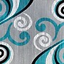 Flash Furniture Valli Collection 5' x 7' Rectangle Area Rug, Machine Made, Olefin/Jute, Turquoise (OKRRG110057TQ)~#|#~sp167253764_sc7
