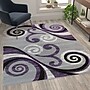 Flash Furniture Valli Collection 5' x 7' Rectangle Area Rug, Machine Made, Olefin/Jute, Purple (OKRRG110057PU)~#|#~sp167253932_sc7