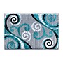 Flash Furniture Valli Collection 2' x 3' Rectangle Area Rug, Machine Made, Olefin/Jute, Turquoise (OKRRG110023TQ)~#|#~sp167254301_sc7