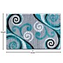 Flash Furniture Valli Collection 2' x 3' Rectangle Area Rug, Machine Made, Olefin/Jute, Turquoise (OKRRG110023TQ)~#|#~sp167254305_sc7