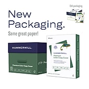 Hammermill Premium Color Copy 80 lb. Cover Paper, 8.5" x 11", White, 250 Sheets/Ream (120023)